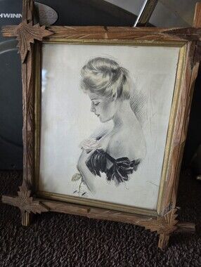 Harrison Fisher 1875-1934 Was a Artist and Used Pencil Strokes And Color Was.